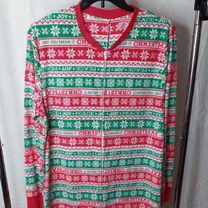 Jammies Your Families Men's Size Medium 1 Piece Sleep Lounge Pajamas Holiday PJ